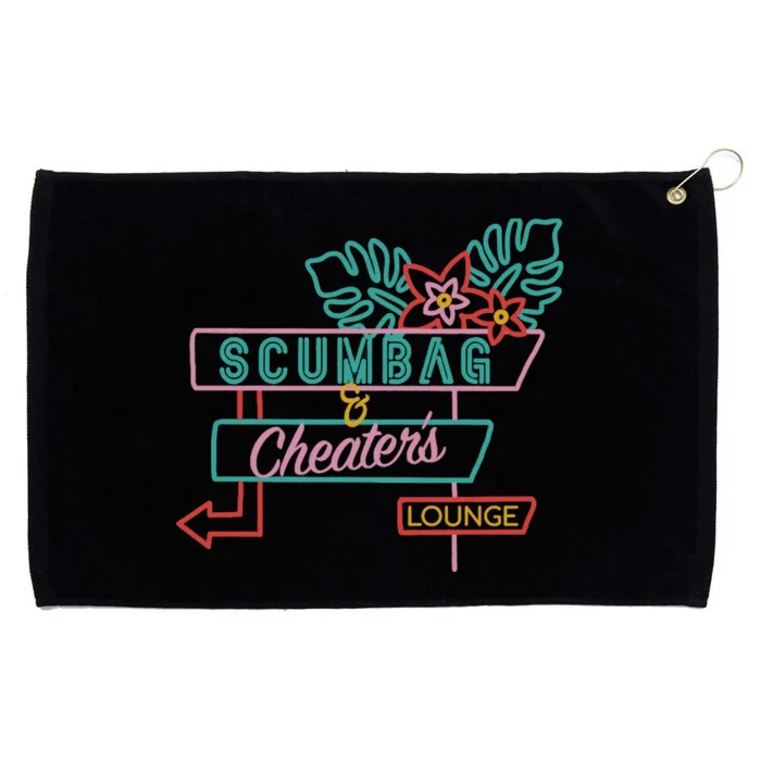 Scumbag And Cheaters Lounge Grommeted Golf Towel