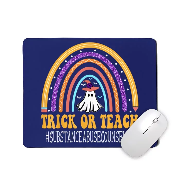 Substance Abuse Counselor Rainbow Trick or teach Halloween Mousepad