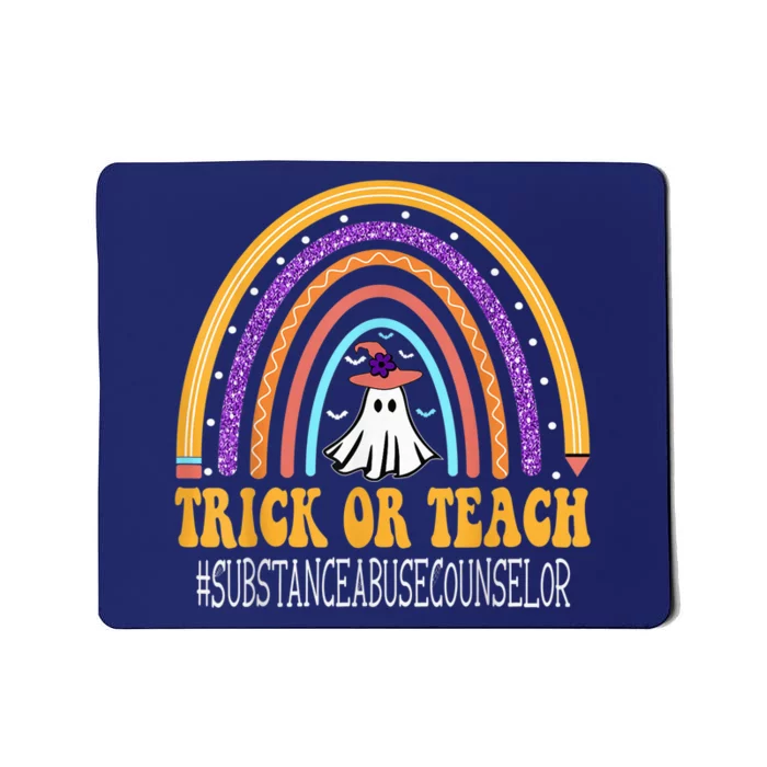 Substance Abuse Counselor Rainbow Trick or teach Halloween Mousepad