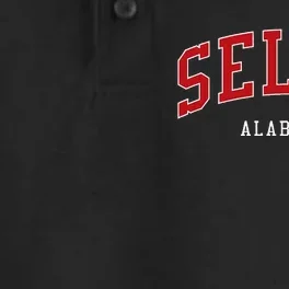 Selma Alabama College University Style Dry Zone Grid Performance Polo