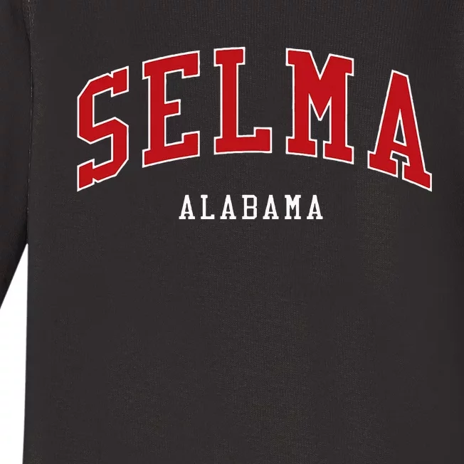 Selma Alabama College University Style Baby Long Sleeve Bodysuit