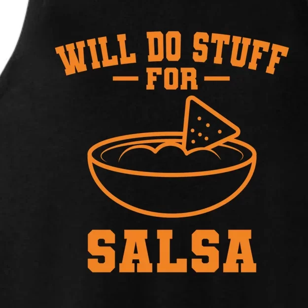 Salsa And Chips Mexican Food Cuisine Cinco De Mayo Great Gift Ladies Tri-Blend Wicking Tank