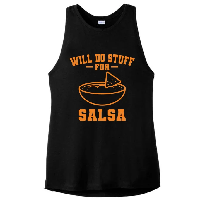 Salsa And Chips Mexican Food Cuisine Cinco De Mayo Great Gift Ladies Tri-Blend Wicking Tank