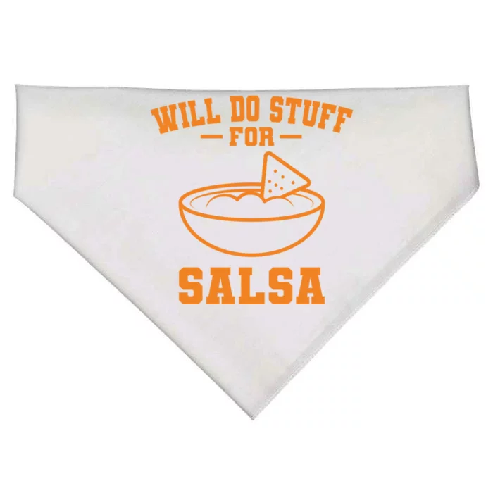 Salsa And Chips Mexican Food Cuisine Cinco De Mayo Great Gift USA-Made Doggie Bandana