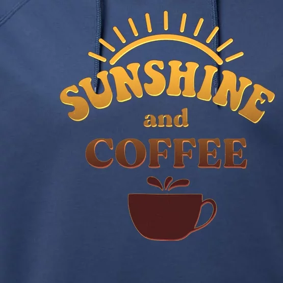 Sunshine And Coffee Performance Fleece Hoodie