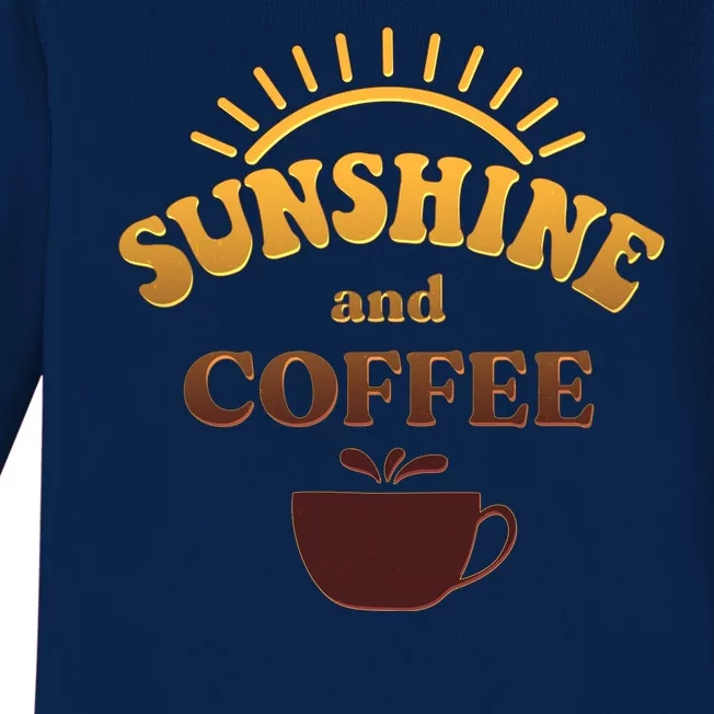 Sunshine And Coffee Baby Long Sleeve Bodysuit