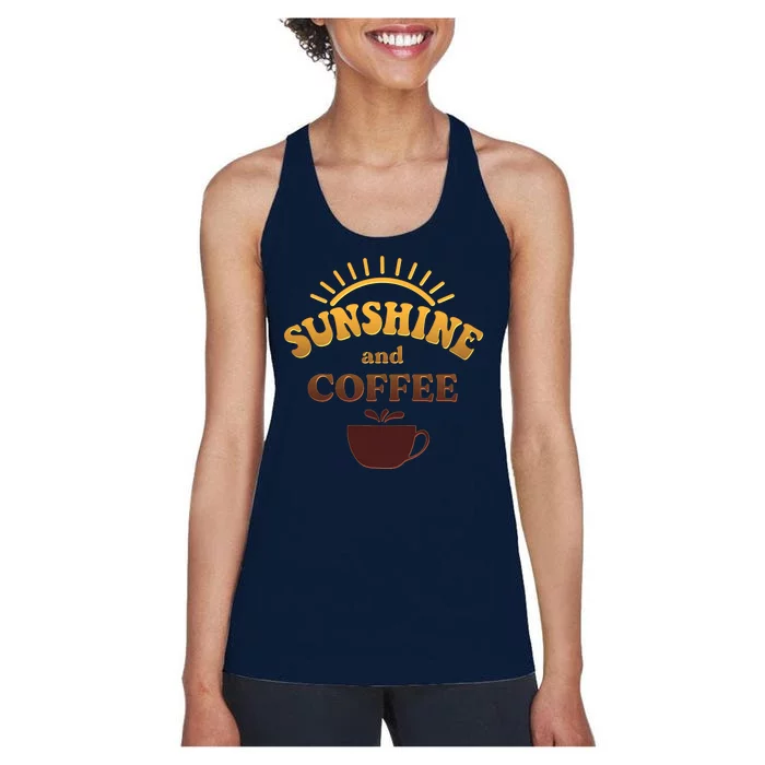 Sunshine And Coffee Women's Racerback Tank