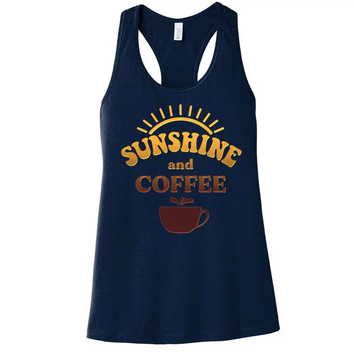 Sunshine And Coffee Women's Racerback Tank