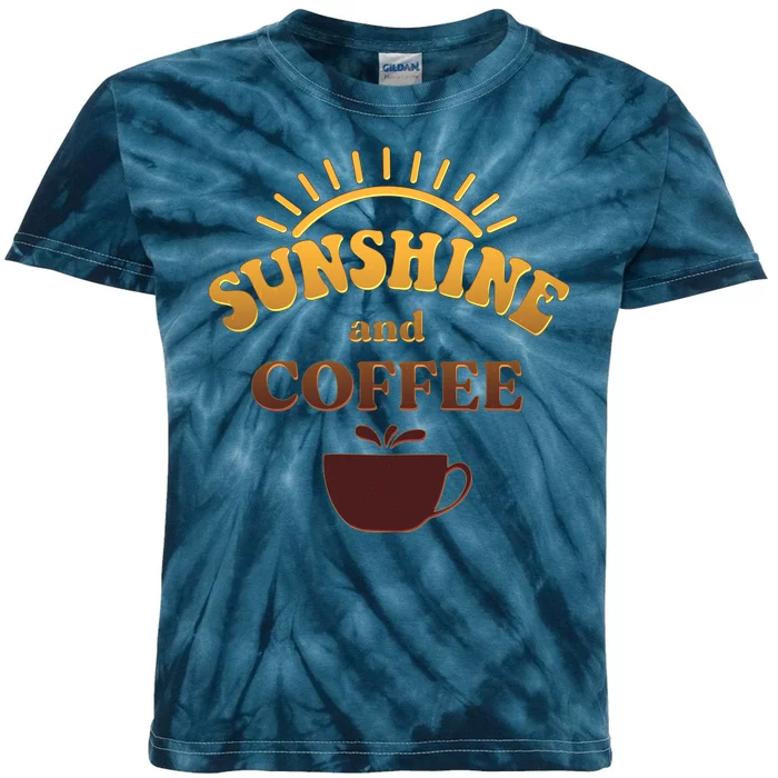 Sunshine And Coffee Kids Tie-Dye T-Shirt