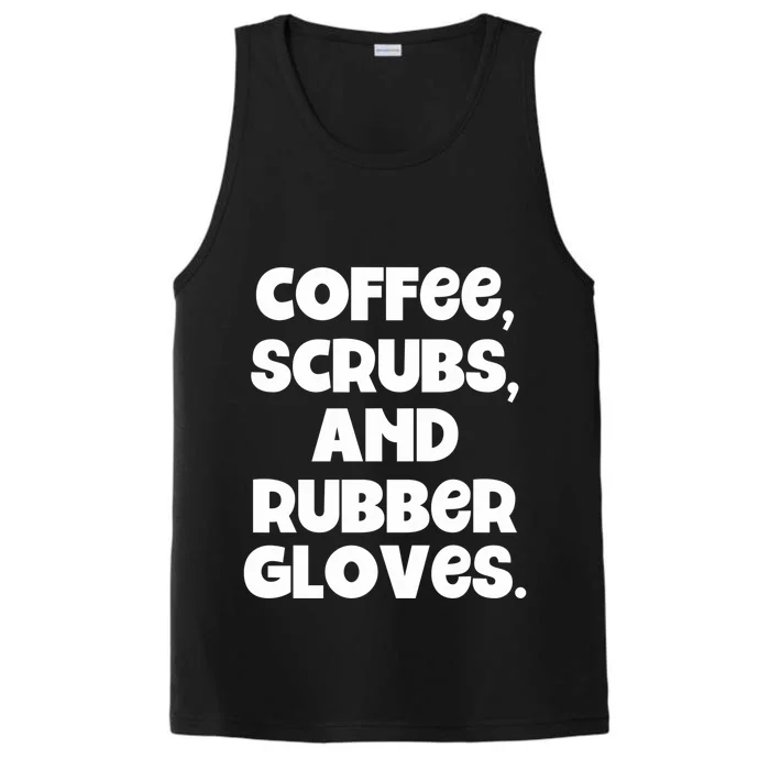 Scrubs And Coffee Scrubs Rubber Gloves Coffee Scrubs Gift Performance Tank