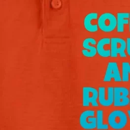 Scrubs And Coffee Scrubs Rubber Gloves Coffee Scrubs Gift Dry Zone Grid Performance Polo