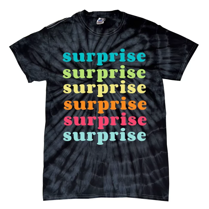 Surprise Arizona Colorful Repeating Text Tie-Dye T-Shirt