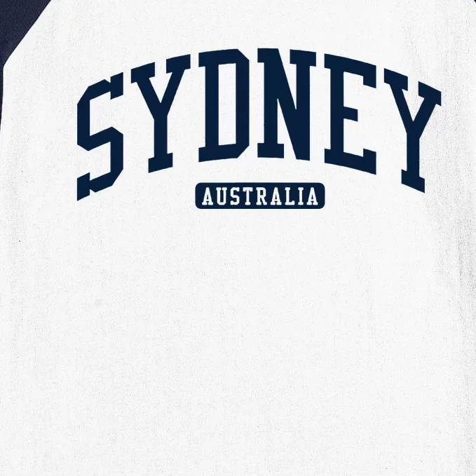 Sydney Australia College University Style Baseball Sleeve Shirt