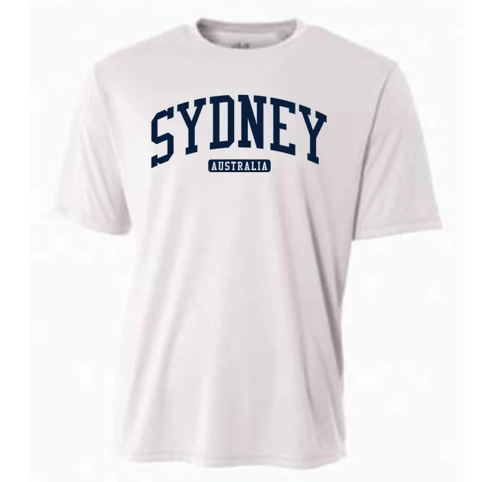 Sydney Australia College University Style Cooling Performance Crew T-Shirt