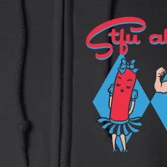 Stfu About Chicago Super Mascots Full Zip Hoodie