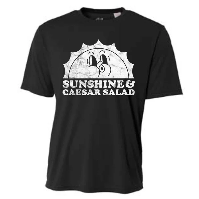 Sunshine And Caesar Salad Retro Vintage Sun Cool Gift Cooling Performance Crew T-Shirt