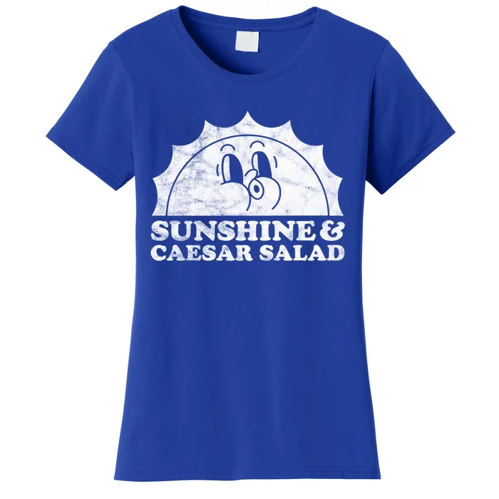 Sunshine And Caesar Salad Retro Vintage Sun Cool Gift Women's T-Shirt