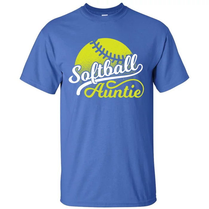 Softball Aunt Coach Softball Auntie Meaningful Gift Tall T-Shirt