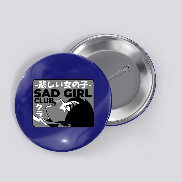 Sad Girl Club Anime Button