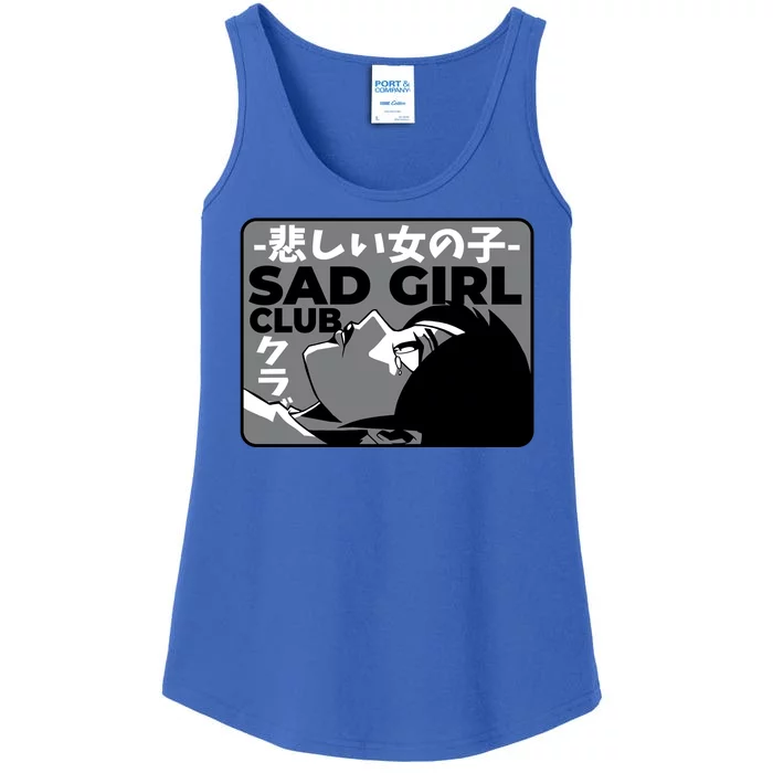 Sad Girl Club Anime Ladies Essential Tank