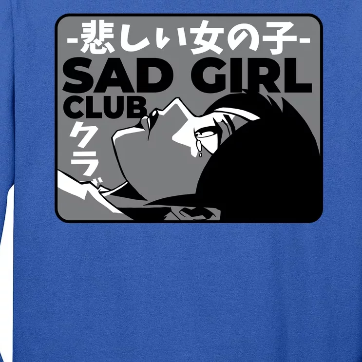 Sad Girl Club Anime Tall Long Sleeve T-Shirt