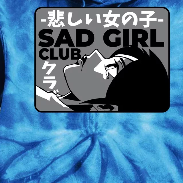 Sad Girl Club Anime Tie Dye Hoodie