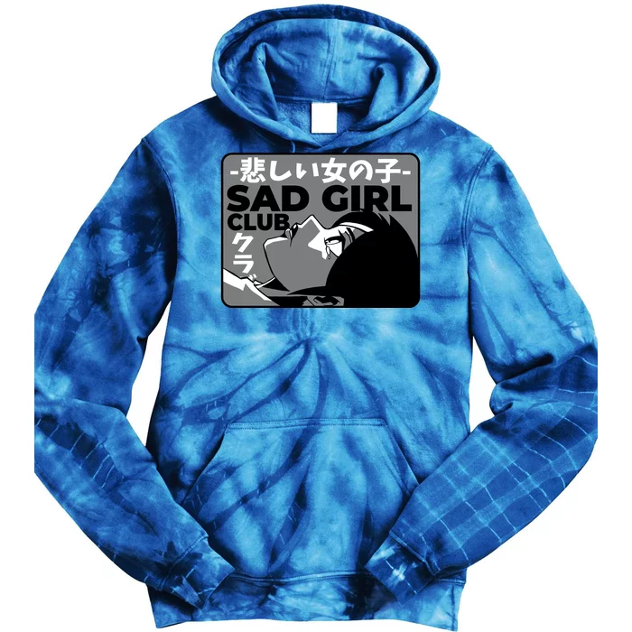 Sad Girl Club Anime Tie Dye Hoodie