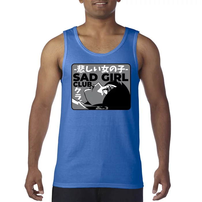 Sad Girl Club Anime Tank Top