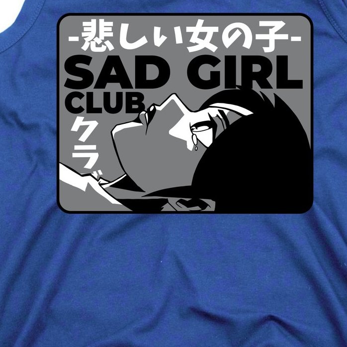 Sad Girl Club Anime Tank Top | TeeShirtPalace