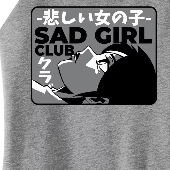 Sad Girl Club Anime Women’s Perfect Tri Rocker Tank