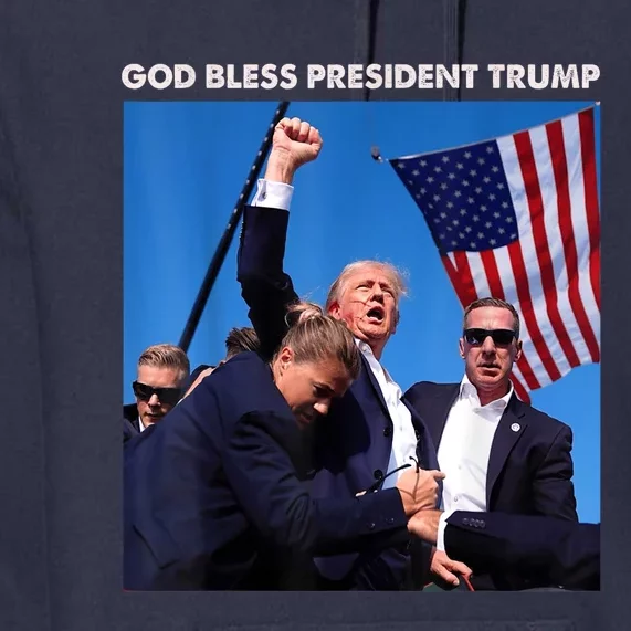 Shooting At Donald Trump Rally Gift God Bless President Trump Premium Hoodie