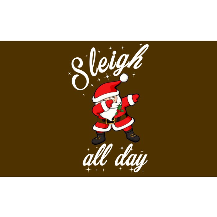 Sleigh All Day Dabbing Santa Funny Christmas Gift Bumper Sticker