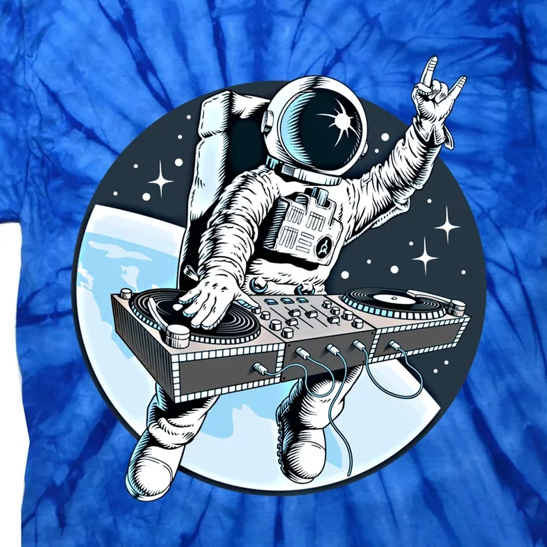 Space Astronaut Dj Disc Jockey Dancing Graphic Cool Designs Funny Gift Tie-Dye T-Shirt