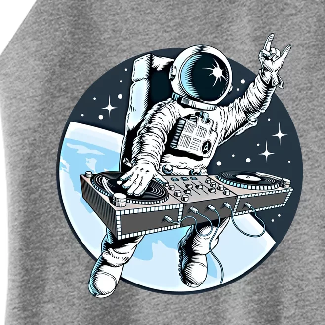 Space Astronaut Dj Disc Jockey Dancing Graphic Cool Designs Funny Gift Women’s Perfect Tri Rocker Tank