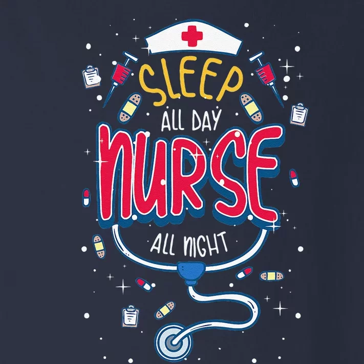 Sleep All Day Nurse All Night Women Support Pride Toddler Long Sleeve Shirt