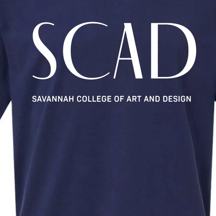 Scad Art Deco Style College Meaningful Sueded Cloud Jersey T-Shirt