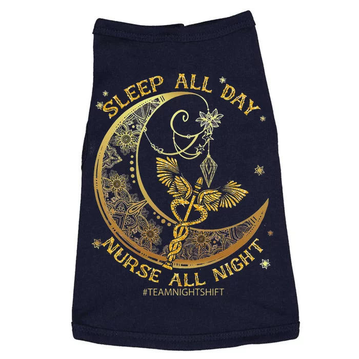 Sleep All Day Nurse All Night, Night Shift Nurses Gifts Doggie Tank