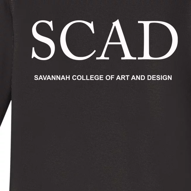 Scad Art Deco Style College Meaningful Gift Baby Long Sleeve Bodysuit