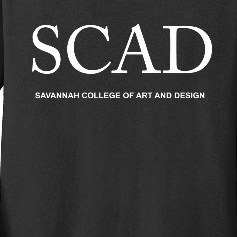 Scad Art Deco Style College Meaningful Gift Kids Long Sleeve Shirt