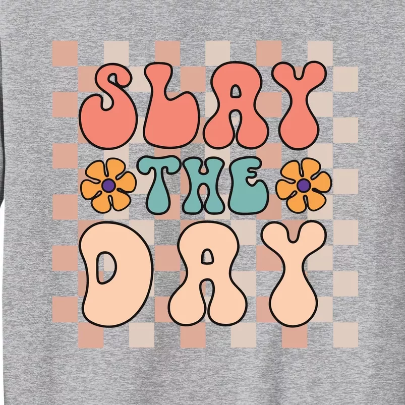 Slay All Day Gender Neutral Halloween Motivational Tall Sweatshirt