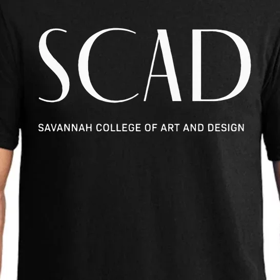 SCAD Art Deco Style College Long Sleeve Pajama Set