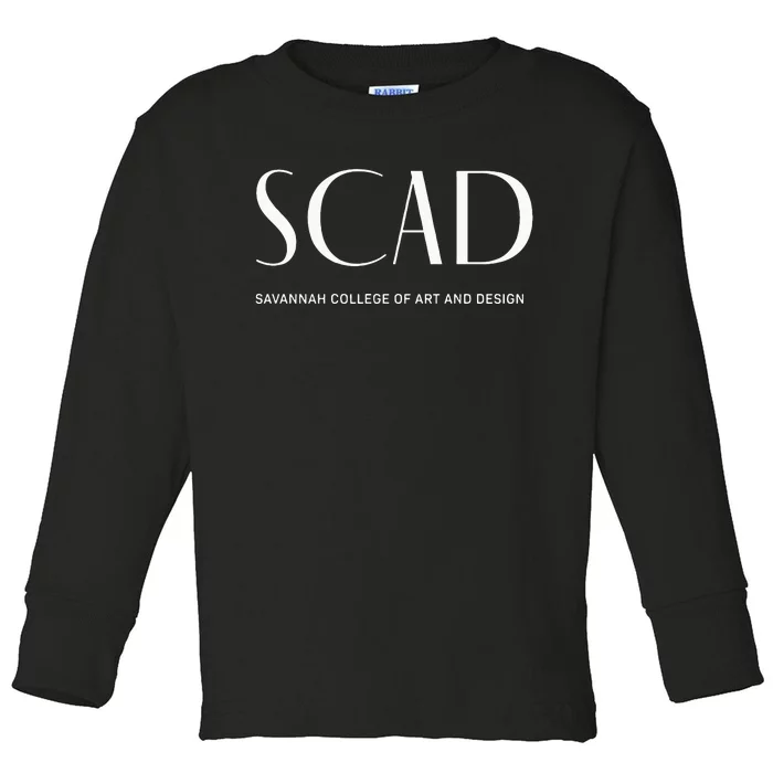 SCAD Art Deco Style College Long Sleeve Toddler Long Sleeve Shirt