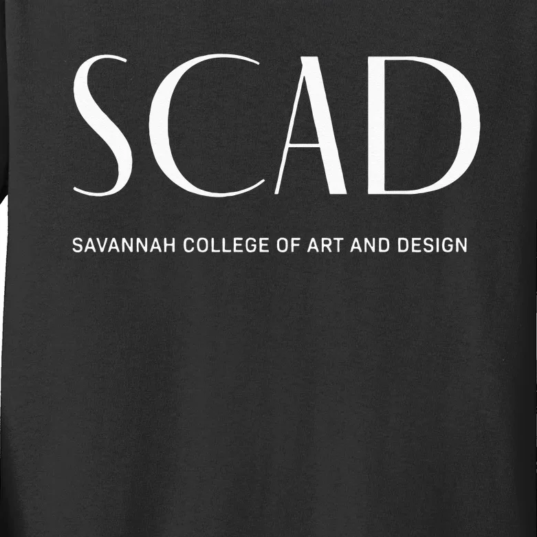 SCAD Art Deco Style College Long Sleeve Kids Long Sleeve Shirt