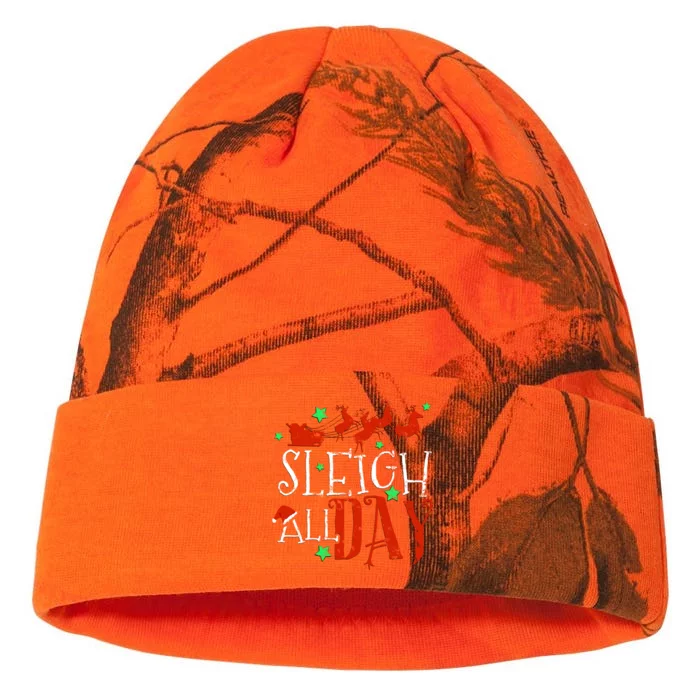 Sleigh All Day Funny Santa Sled Christmas Gift Kati - 12in Camo Beanie