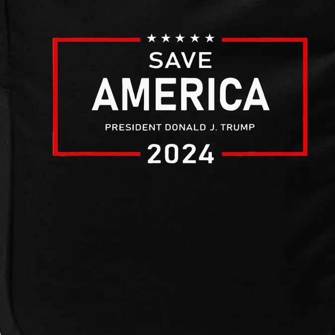 Save America Donald J. Trump 2024 Support Impact Tech Backpack