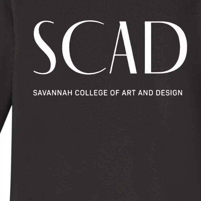 SCAD Art Deco Style College Baby Long Sleeve Bodysuit