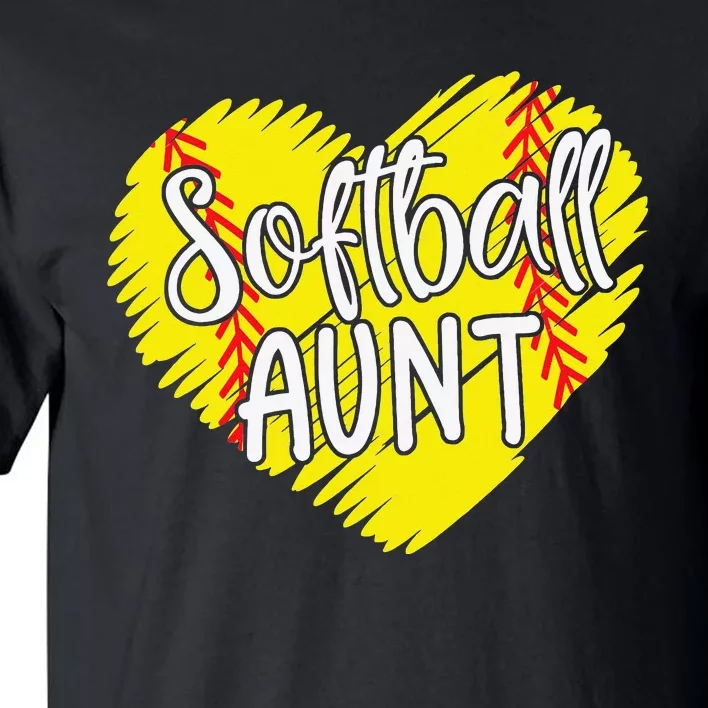 Softball Aunt designs For Baller Aunt Mother's Day Tall T-Shirt