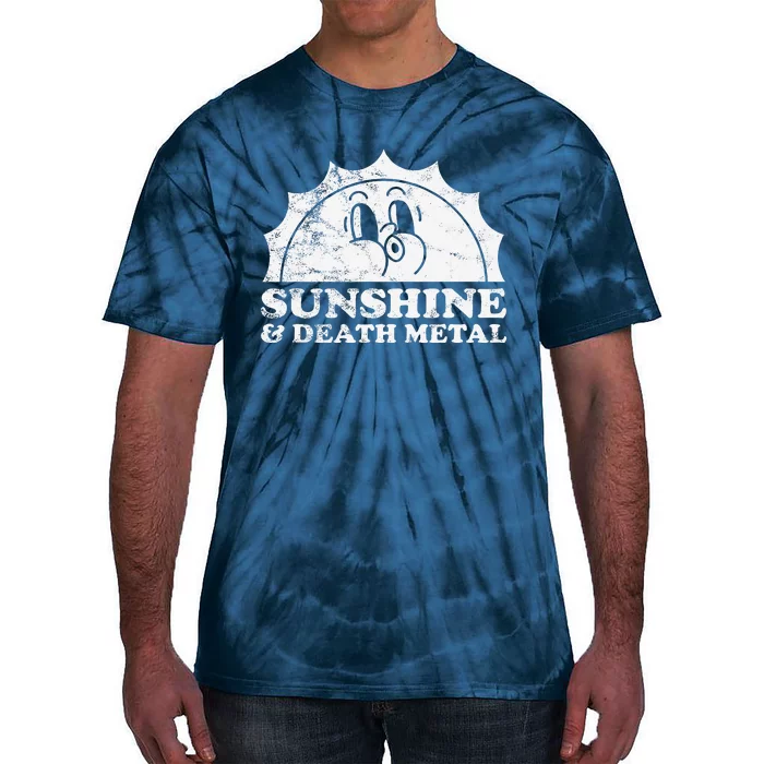 Sunshine And Death Metal Retro Vintage Sun Tie-Dye T-Shirt