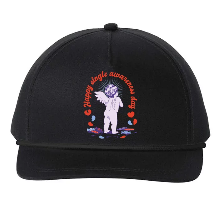 Single Awareness Day Valentines Day Single Forever Gift Snapback Five-Panel Rope Hat