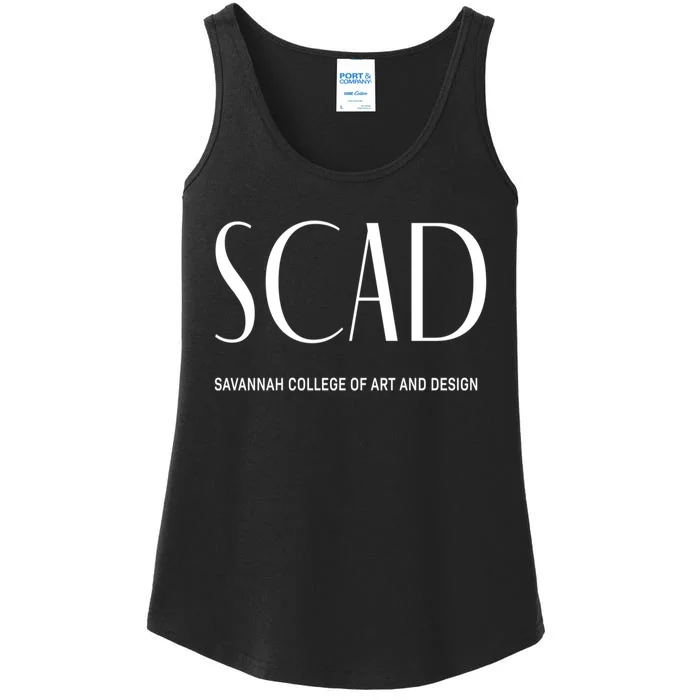 SCAD Art Deco Style College Ladies Essential Tank